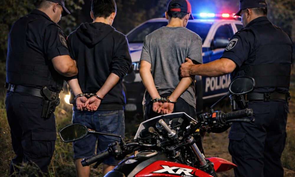 Arrestaron a dos menores por intentar robar una moto
