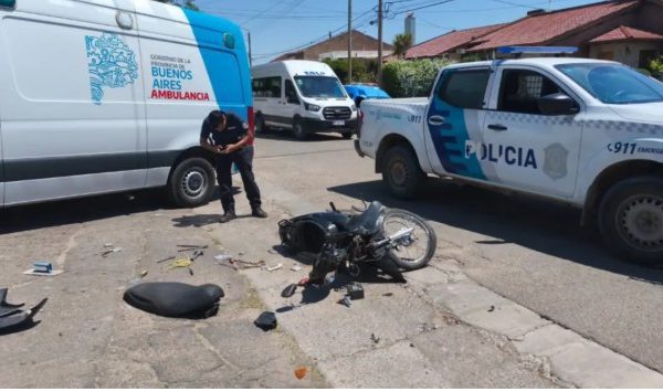 Incidente vial en una esquina con nuevo sentido de circulación