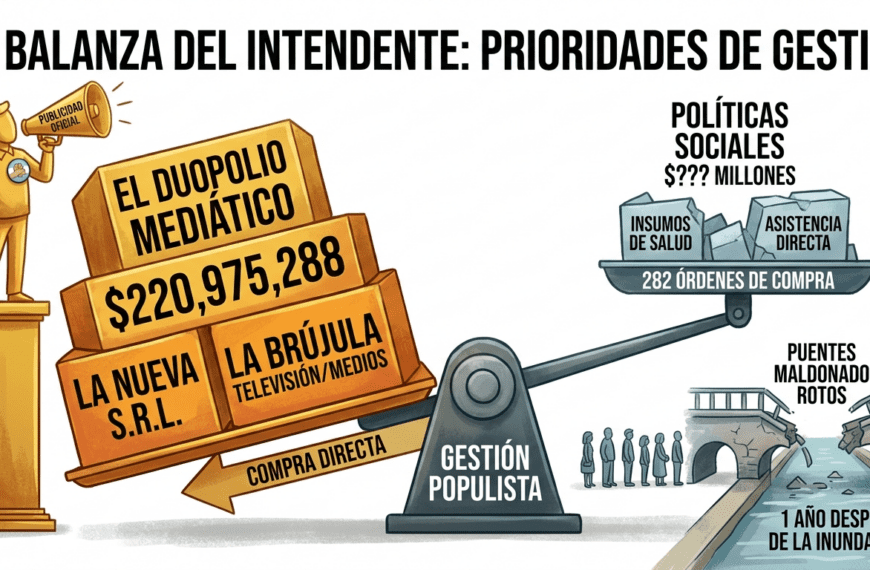 Entre el barro y la pauta: ¿A quién cuida el Intendente?
