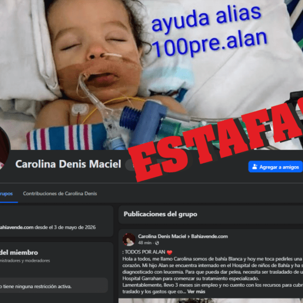 Alerta por estafa emocional en redes: utilizan la imagen de un niño enfermo para pedir dinero en Bahía Blanca